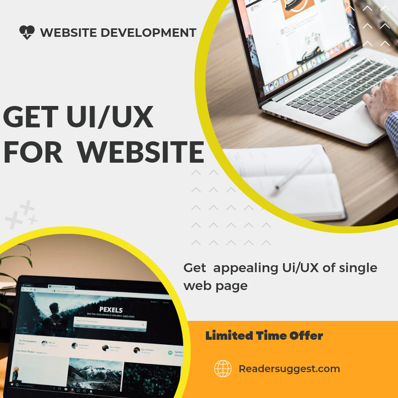 Get Custom UI/UX Design For Website, Apps